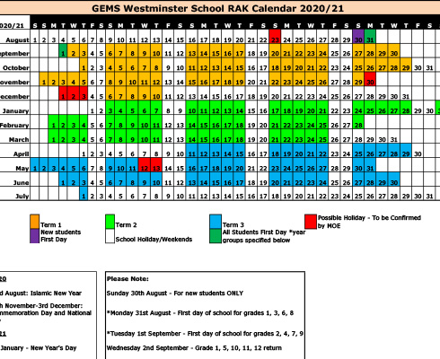 Westminster College Academic Calendar 2022